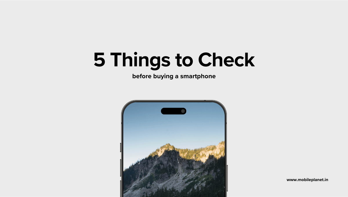 5 things to check