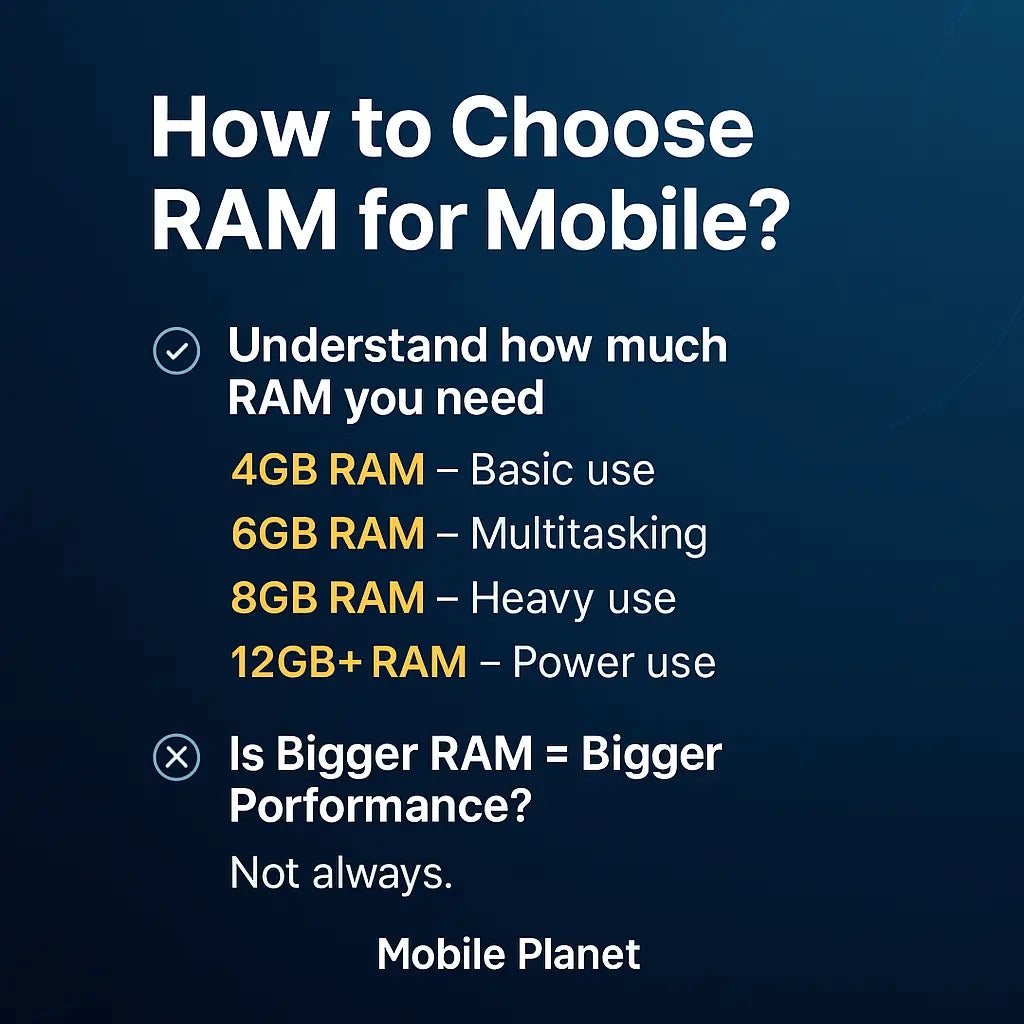 How to Choose RAM for Your Mobile? Is Bigger RAM Equal to Bigger Performance?